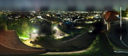Archiv Foto Webcam Graz: Panorama vom Schlossberg 01:00