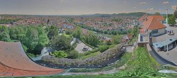 Archiv Foto Webcam Graz: Panorama vom Schlossberg 13:00