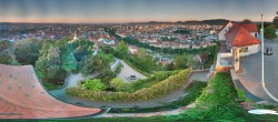 Archiv Foto Webcam Graz: Panorama vom Schlossberg 05:00