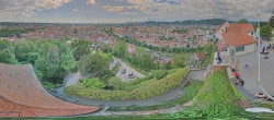 Archiv Foto Webcam Graz: Panorama vom Schlossberg 11:00