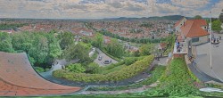 Archiv Foto Webcam Graz: Panorama vom Schlossberg 13:00