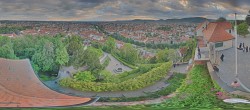 Archiv Foto Webcam Graz: Panorama vom Schlossberg 19:00