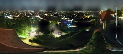 Archiv Foto Webcam Graz: Panorama vom Schlossberg 01:00