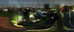 Archiv Foto Webcam Graz: Panorama vom Schlossberg 01:00