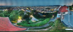 Archiv Foto Webcam Graz: Panorama vom Schlossberg 03:00