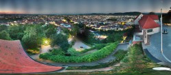Archiv Foto Webcam Graz: Panorama vom Schlossberg 03:00