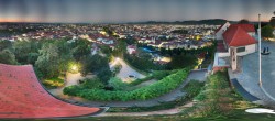 Archiv Foto Webcam Graz: Panorama vom Schlossberg 03:00