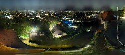 Archiv Foto Webcam Graz: Panorama vom Schlossberg 23:00