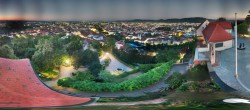 Archiv Foto Webcam Graz: Panorama vom Schlossberg 03:00