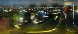 Archiv Foto Webcam Graz: Panorama vom Schlossberg 23:00