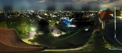 Archiv Foto Webcam Graz: Panorama vom Schlossberg 01:00