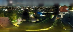 Archiv Foto Webcam Graz: Panorama vom Schlossberg 23:00