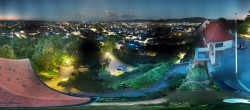 Archiv Foto Webcam Graz: Panorama vom Schlossberg 03:00