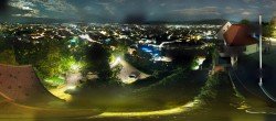 Archiv Foto Webcam Graz: Panorama vom Schlossberg 23:00