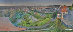 Archiv Foto Webcam Graz: Panorama vom Schlossberg 05:00
