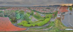 Archiv Foto Webcam Graz: Panorama vom Schlossberg 19:00