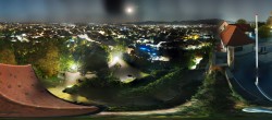Archiv Foto Webcam Graz: Panorama vom Schlossberg 01:00