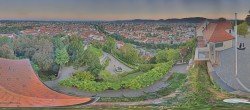 Archiv Foto Webcam Graz: Panorama vom Schlossberg 19:00