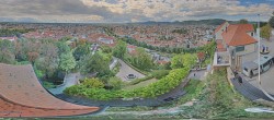 Archiv Foto Webcam Graz: Panorama vom Schlossberg 13:00