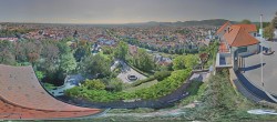 Archiv Foto Webcam Graz: Panorama vom Schlossberg 13:00