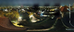 Archiv Foto Webcam Graz: Panorama vom Schlossberg 01:00