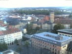 Archiv Foto Webcam Bayreuth: Blick vom Rathaus 19:00