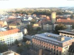 Archiv Foto Webcam Bayreuth: Blick vom Rathaus 19:00