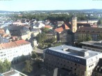 Archiv Foto Webcam Bayreuth: Blick vom Rathaus 17:00