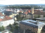Archiv Foto Webcam Bayreuth: Blick vom Rathaus 17:00
