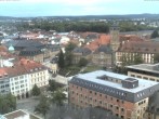 Archiv Foto Webcam Bayreuth: Blick vom Rathaus 19:00