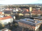Archiv Foto Webcam Bayreuth: Blick vom Rathaus 19:00