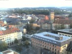 Archiv Foto Webcam Bayreuth: Blick vom Rathaus 19:00