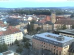 Archiv Foto Webcam Bayreuth: Blick vom Rathaus 19:00