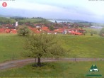 Archived image Webcam Lake Forggen - View from farm Stögerhof 13:00