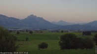 Archiv Foto Webcam Forggensee - Blick vom Berghof Kinker 19:00