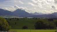 Archiv Foto Webcam Forggensee - Blick vom Berghof Kinker 13:00