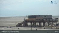 Archiv Foto Webcam St. Peter-Ording: Badestelle Ording 18:00