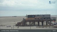 Archiv Foto Webcam St. Peter-Ording: Badestelle Ording 18:00