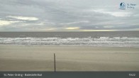 Archiv Foto Webcam St. Peter-Ording: Badestelle Bad 18:00
