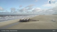 Archiv Foto Webcam St. Peter-Ording: Badestelle Bad 08:00