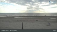 Archiv Foto Webcam St. Peter-Ording: Badestelle Bad 18:00