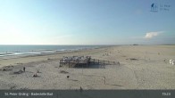 Archiv Foto Webcam St. Peter-Ording: Badestelle Bad 18:00