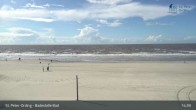 Archiv Foto Webcam St. Peter-Ording: Badestelle Bad 14:00