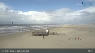 Archiv Foto Webcam St. Peter-Ording: Badestelle Bad 12:00