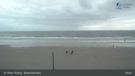 Archiv Foto Webcam St. Peter-Ording: Badestelle Bad 18:00
