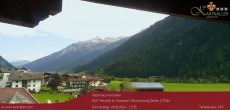 Archived image Webcam View to Neustift and Serles 11:00