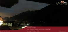 Archived image Webcam View to Neustift and Serles 23:00