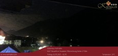 Archived image Webcam View to Neustift and Serles 01:00