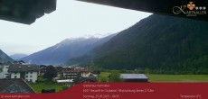 Archiv Foto Webcam Blick Neustift und Serles / Stubaital 05:00
