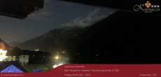 Archived image Webcam View to Neustift and Serles 23:00